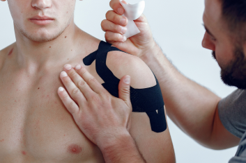 Taping elastyczny i sztywny podczas zawodów sportowych