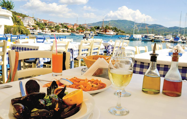 Obiad z pięknym widokiem