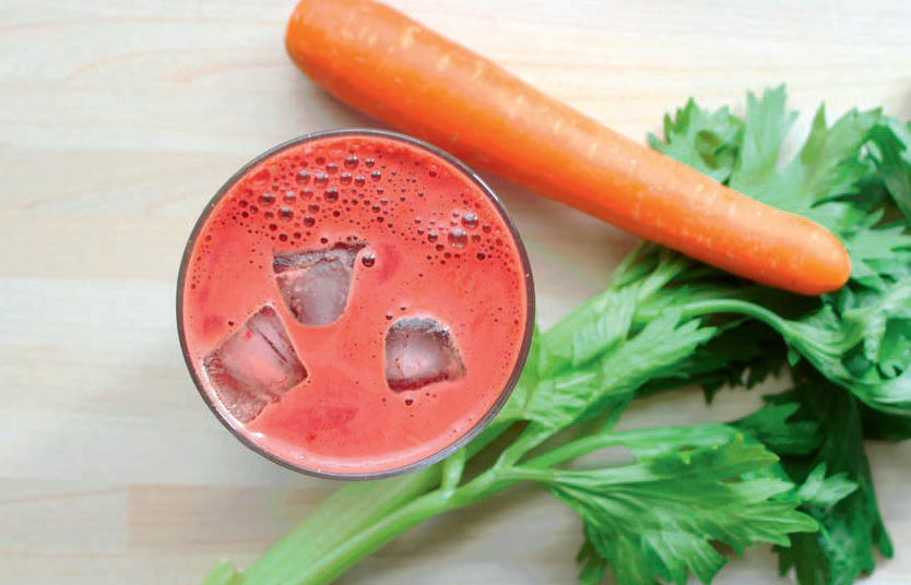 Sok warzywny z lodem