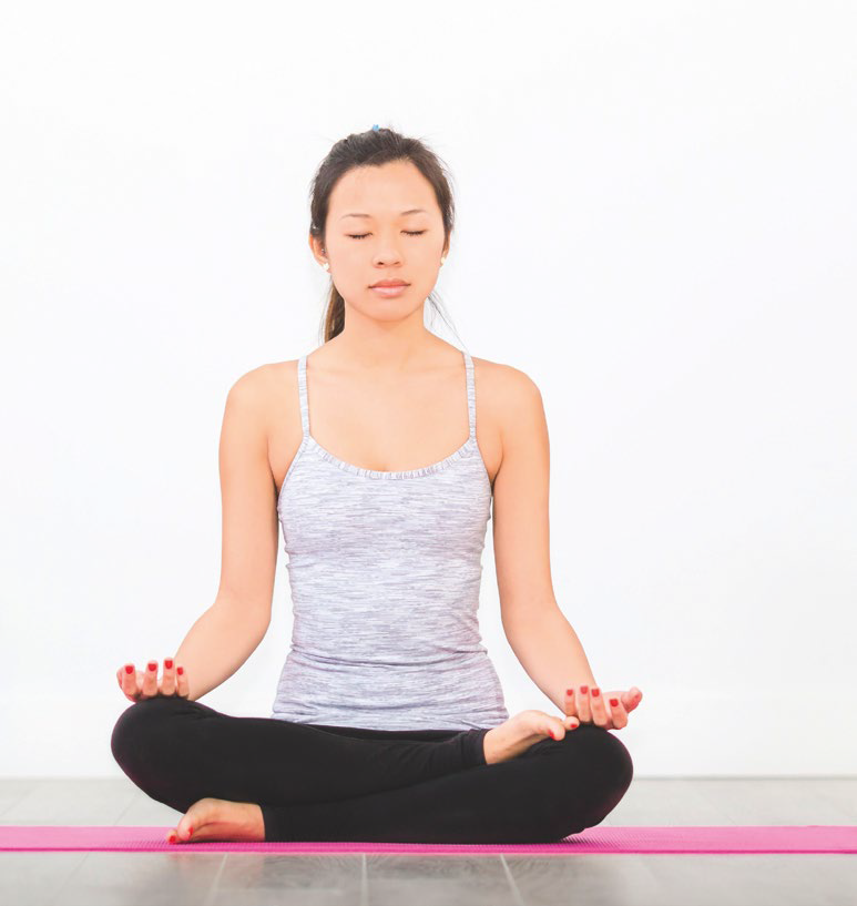 Medytująca kobieta