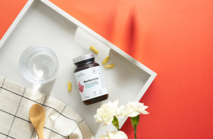Berberyna 500 mg w kapsułkach firmy Aura Herbals
