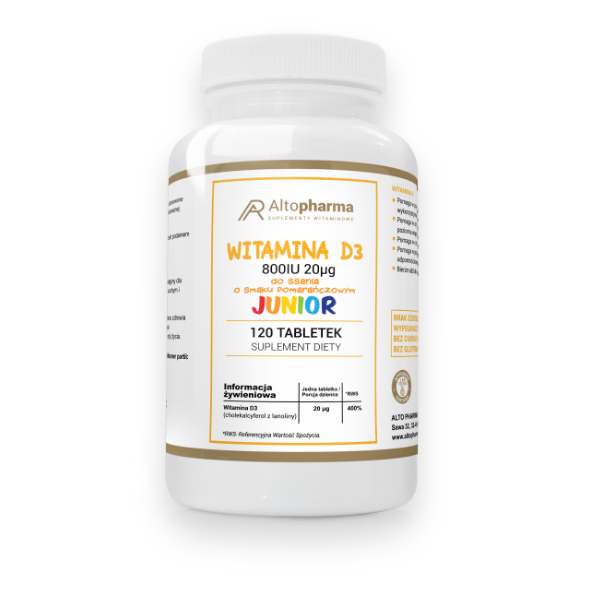 Witamina D3 800IU 20µg JUNIOR