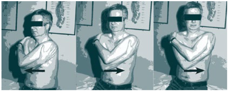 Rotacja centralnej części klatki piersiowej