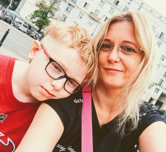 Violetta Zajk z synem