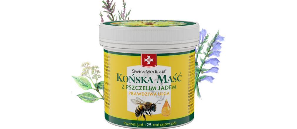 Końska  Maść z Jadem Pszczelim - naturalne wsparcie dla ciała, pozwala odzyskać swobodę ruchu