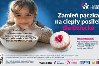 Zamień pączka na ciepły posiłek dla Dziecka – Fundacja POCIECHA po raz szósty wspiera niedożywione dzieci